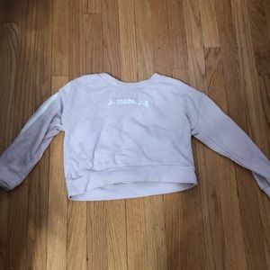 Purple long sleeve top